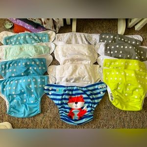 12 Alva Baby Cloth Diapers and 24 Inserts